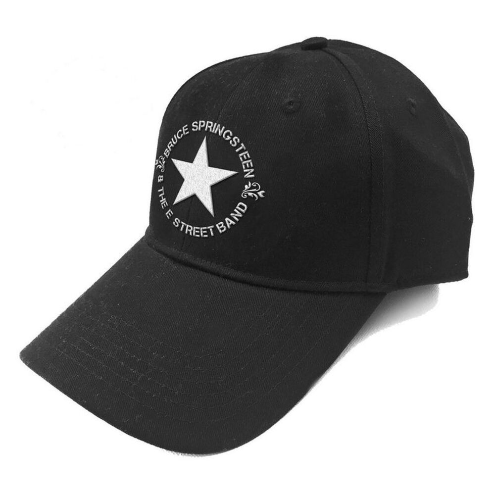 Bruce Springsteen Unisex Adult Star Logo Baseball Cap / Black